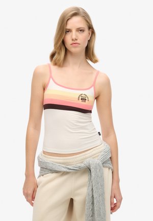 ESSENTIAL BRANDED CAMI - Top - sunset coral stripe