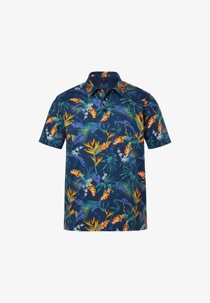 Men Plus, POLO SHIRT, ALL-OVER PRINT, SHORT SLEEVES, UP TO 8XL - Poloshirt - navy blue