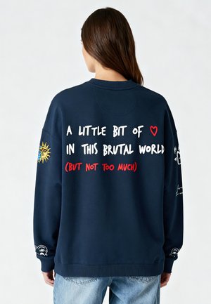 TATTOO BRUTAL EMBROIDERY UNISEX - Sweatshirt - dark blue