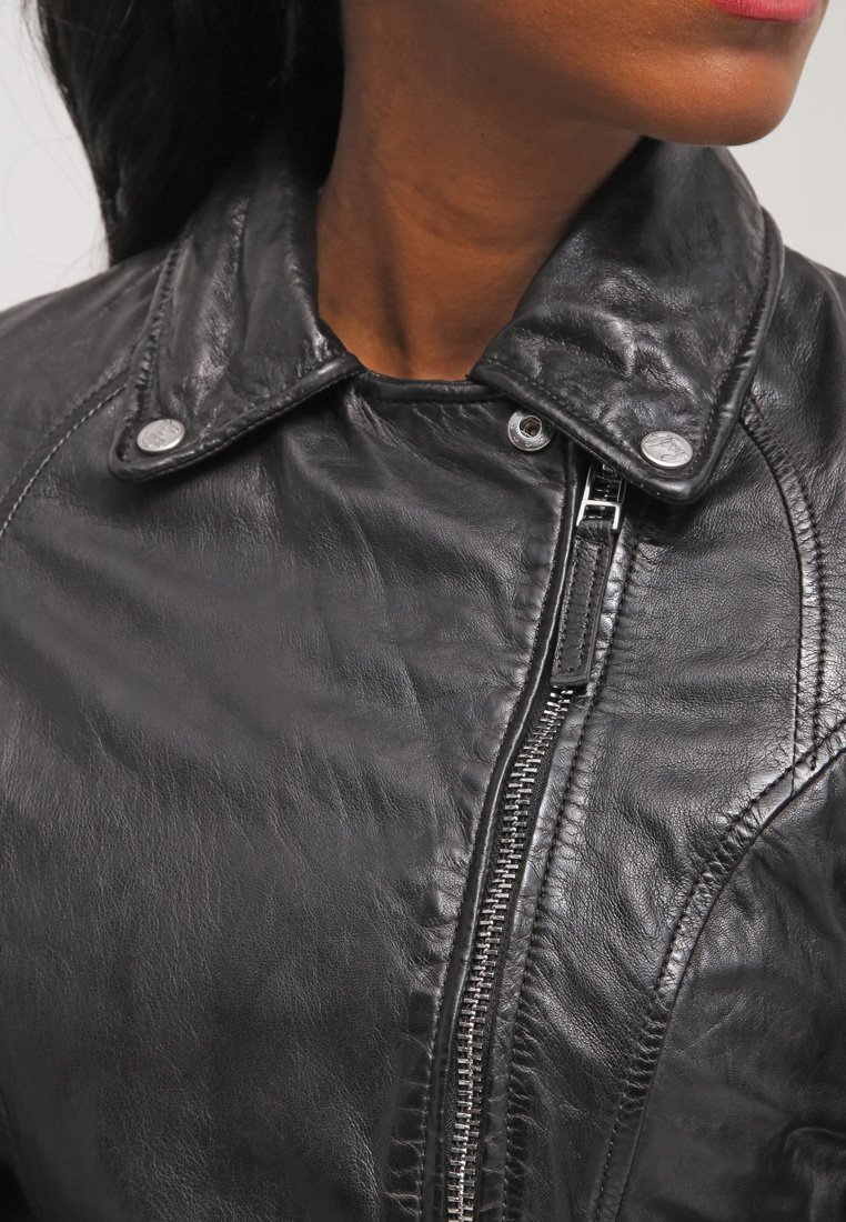 NAHLA Leren jas black NAHLA Leren jas black