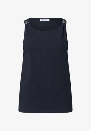 Street One, TOP MIT U-BOOT-AUSSCHNITT UND SCHULTERDETAIL - Débardeur - shadowed navy