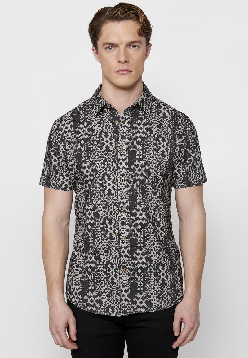 Koroshi - SHORT SLEEVE  - Skjorter - piedra   stone, Forstør