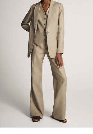 Massimo Dutti Pantalon classique - sand