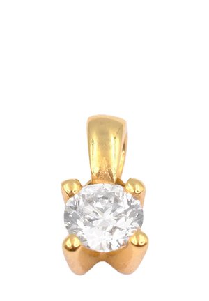 MUAU Schmuck GRIFF-FASSUNG - Anhänger - gelbgold