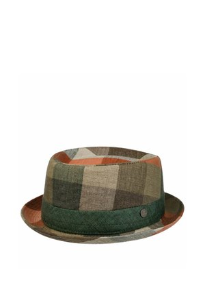 BIG CHECK PORK PIE - Hat - dunkelgrün