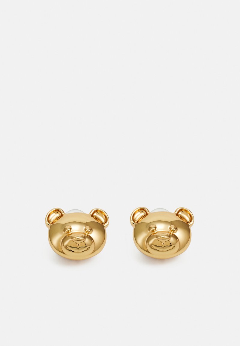 MOSCHINO TEDDY FAMILY EARRINGS - Earrings - shiny gold-coloured