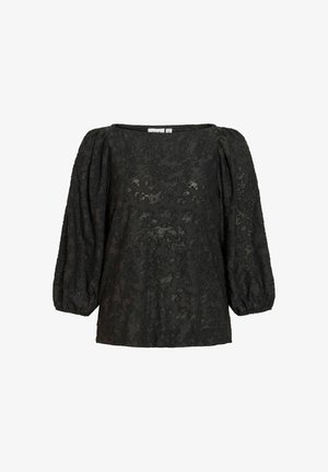 VILA, 3/4 SLEEVED TOP VICAPERA BOATNECK - Blouse - black beauty