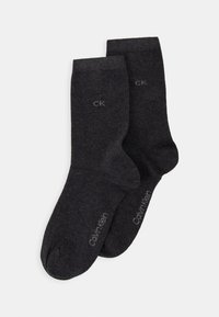 Calvin Klein Underwear - WOMEN SOCK 2 PACK - Čarape - dark grey melange Minijatura 1