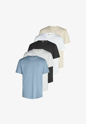 Only & Sons, ONSJEFF 5 PACK - T-Shirt basic - flint stone