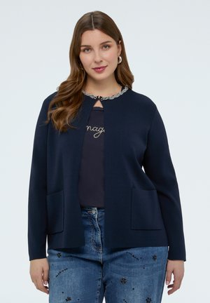 CON COLLANA APPLICATA - Gilet - blu