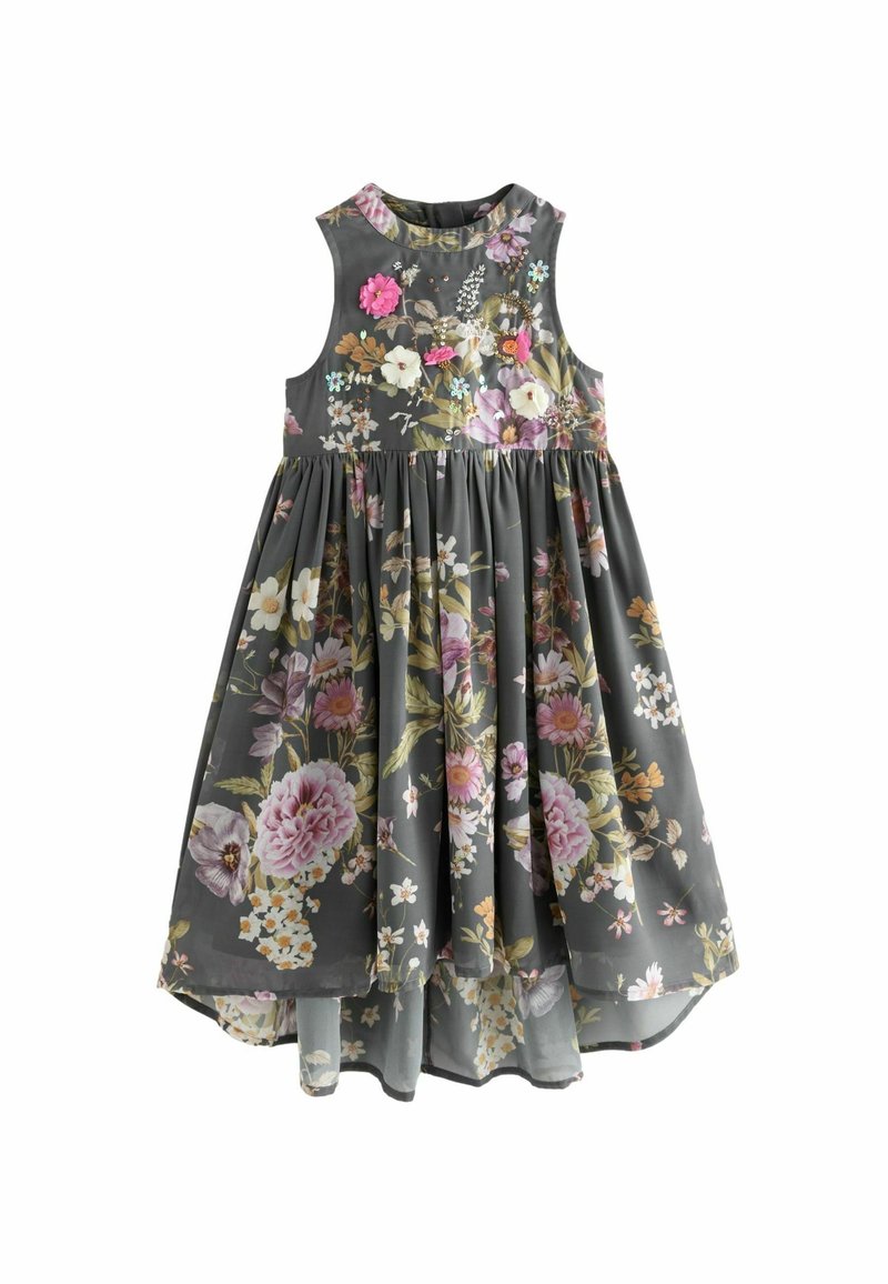 Next - REGULAR FIT - EMBELLISHED FLORAL - Koktélruha / Partiruha - grey, Nagyítás