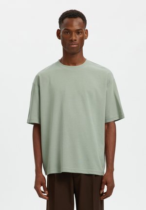 Selected, SLMLOOSEOSCAR - T-shirt basique - aqua gray