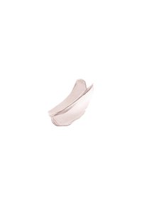 Beige cream swatch with a smooth, glossy texture, featuring subtle light reflections and gentle curves on the edges.