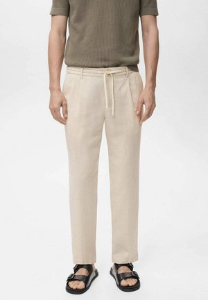 Mango WITH DRAWSTRING - Trousers - off white