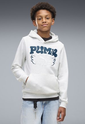 Puma, MID 90S HOODIE - Hættetrøje - white glow heather