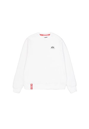 Alpha Industries BASIC SMALL LOGO - Sweater - white