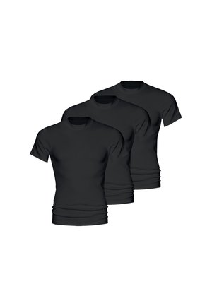 3ER PACK - Unterhemd/-shirt - schwarz