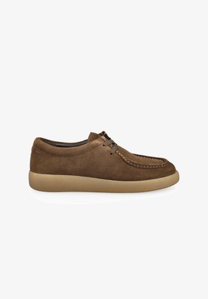 Sioux, SIOUX HERREN - SLIPPER GRASHOPPER BRAUN 45 - Sportlicher Schnürer - braun