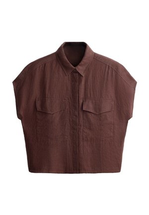 OYSHO, Chemisier - chocolate red