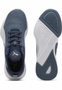 Puma FLYER RUNNER JR UNISEX - Scarpe da corsa su strada - club navy gray skies white