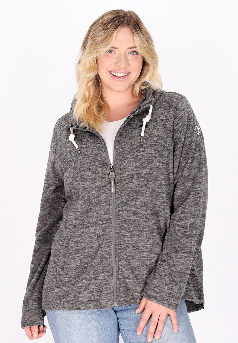 Schmuddelwedda Sweater met rits grijs