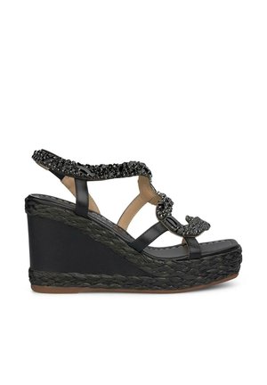 CON SERPIENTE - Sandalen met hoge hak - black