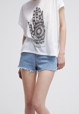 T-shirt med print - white