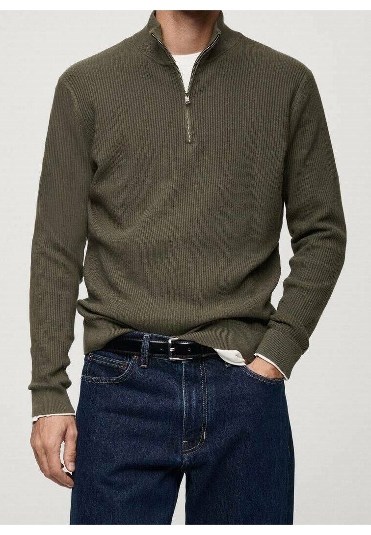 Mango Mikina - khaki