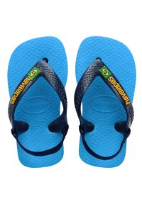 Havaianas BRASIL LOGO II - Infradito da bagno - turquoise navy blue