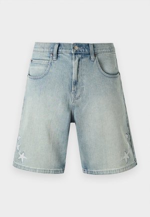 Hollister Co., STAR - Denimové šortky - blue denim