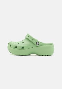 Crocs - CLASSIC PLATFORM - Pantoletai su kulnu - fair green Miniatiūros vaizdas 1