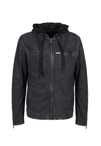 MAILO - Kožená bunda - dark navy