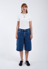 Dr.Denim BREE WORKER - Shorts vaqueros - stream mid retro