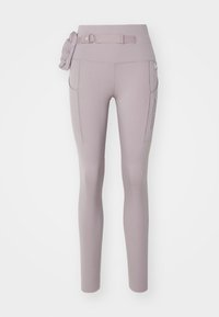 TRAIL GO - Leggings de corrida - light violet ore/taupe grey