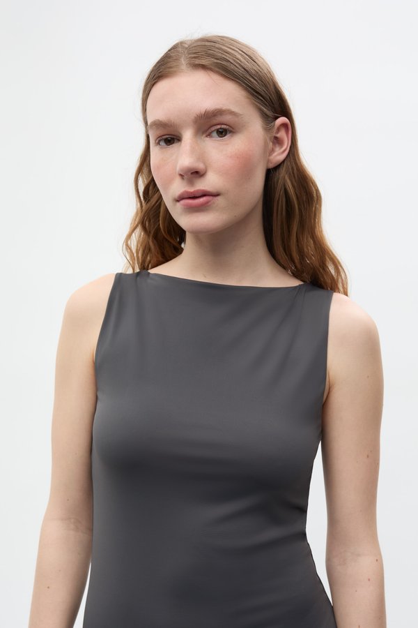 SCORPION DRESS - Jersey dress - asphalt2