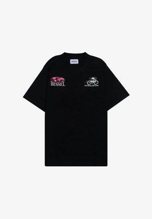 BESSEL PEDALS - Camiseta estampada - black