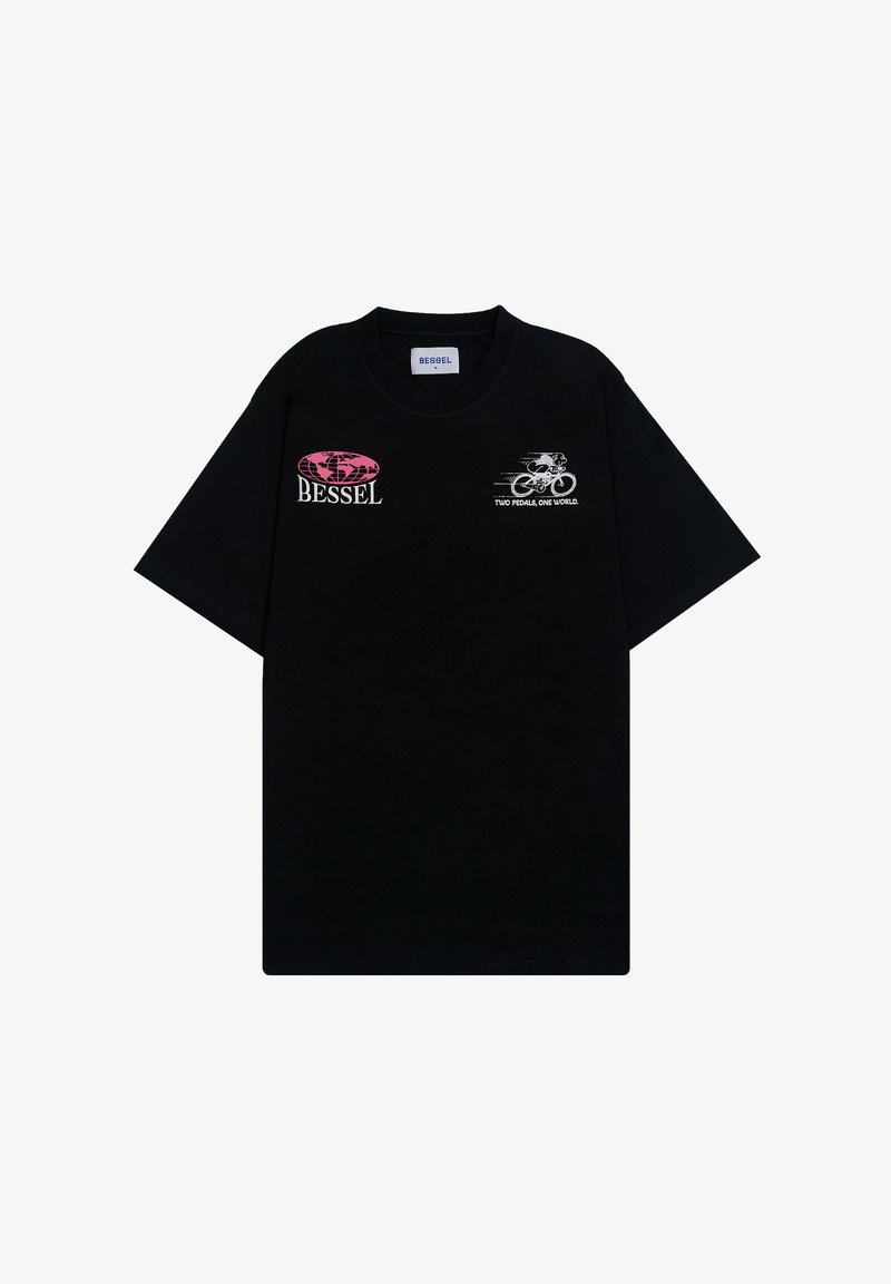 BESSEL PEDALS - Camiseta estampada - black