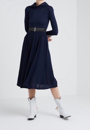 Gebreide jurk - dark blue