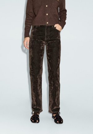 Jeans a sigaretta - mottled dark brown
