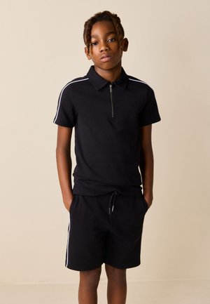 Next, REGULAR FIT - ZIP NECK SET - Tracksuit bottoms - black
