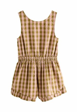 REGULAR FIT-BOW DETAIL - Overall / Jumpsuit - pink khaki gingham