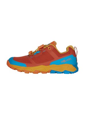 TROLLKIDS, KIDS SANDEFJORD HIKER XT UNISEX - Hikingschuh - red clay dynamic blue mustard