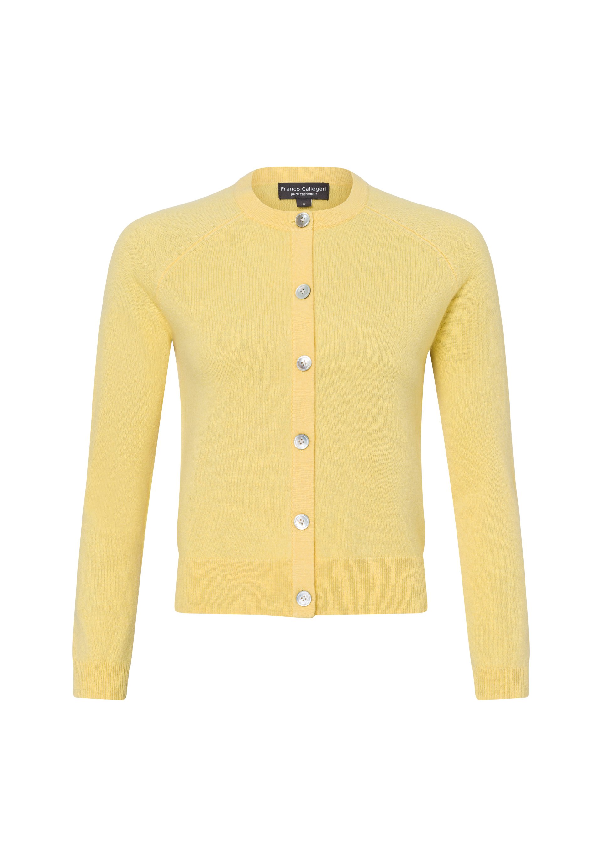 Cotton Blend S Oliver Strickjacke Senfgelb Strickjacke Yellow