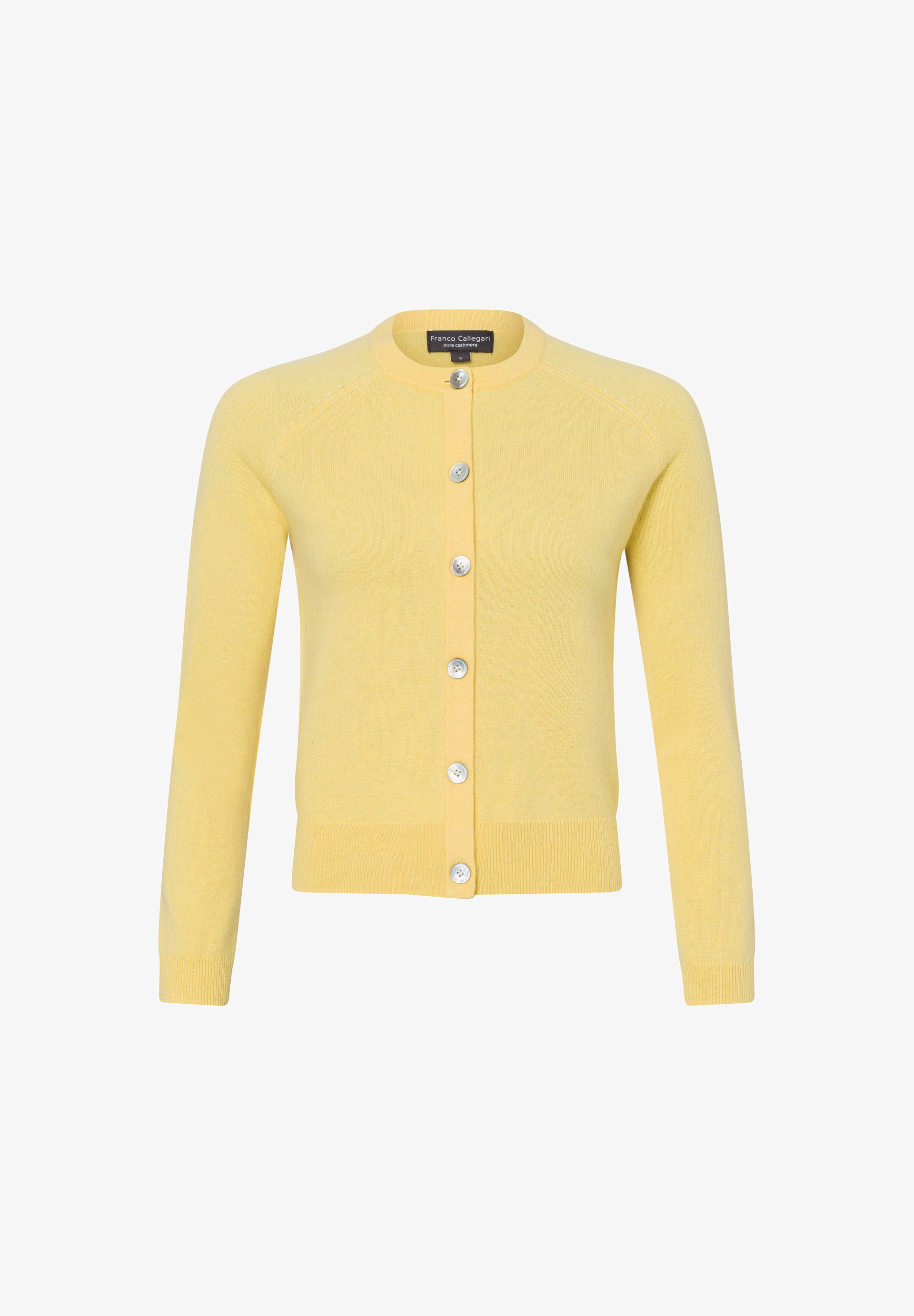 Cotton Blend S Oliver Strickjacke Senfgelb Strickjacke Yellow
