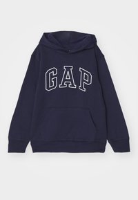 GAP NEW CAMPUS LOGO HOOD BOYS - Sweat à capuche - tapestry navy/bleu GAP NEW CAMPUS LOGO HOOD BOYS - Sweat à capuche - tapestry navy/bleu