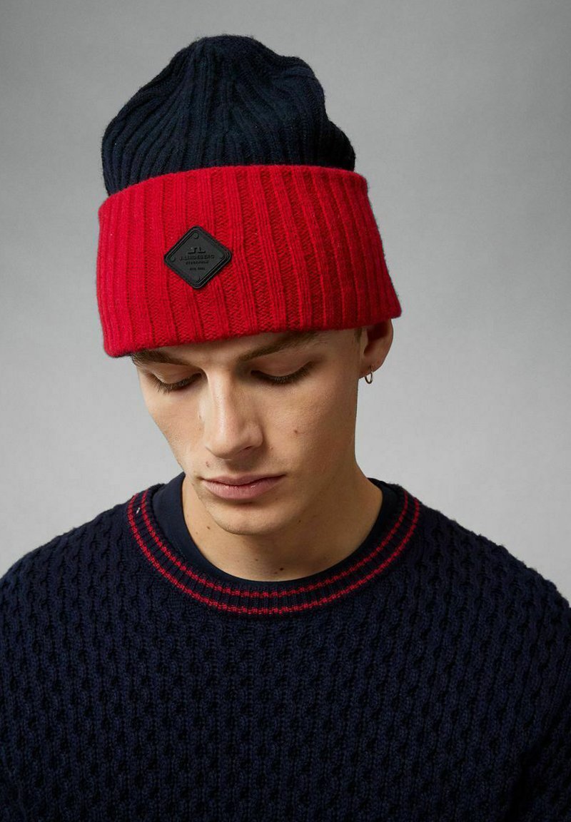 J.LINDEBERG JIVE BLOCKED Mütze barbados cherry/dunkelrot Zalando.de