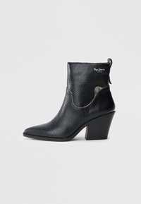 GINA SNAKE W - Bottines de cowboy / motard - black