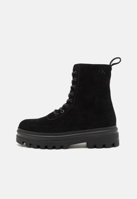 LUGGED BOOT LACEUP  - Lace-up ankle boots - triple black