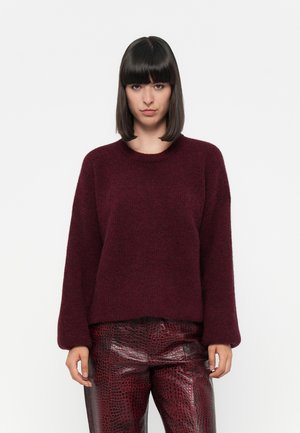 ALPHA SLIT PULLOVER - Maglione - blood red