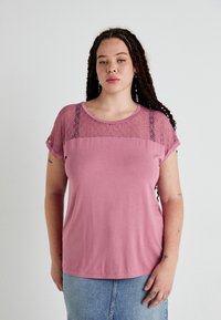 Vero Moda Curve VMCANNE ONECK - Majica kratkih rukava s printom - mesa rose